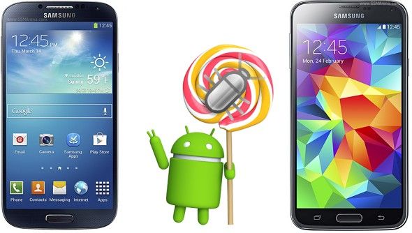 Android Lollipop para los Galaxy S5 y S4