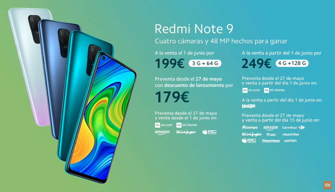 Xiaomi Redmi Note 9 oficial: precio, características y ficha técnica
