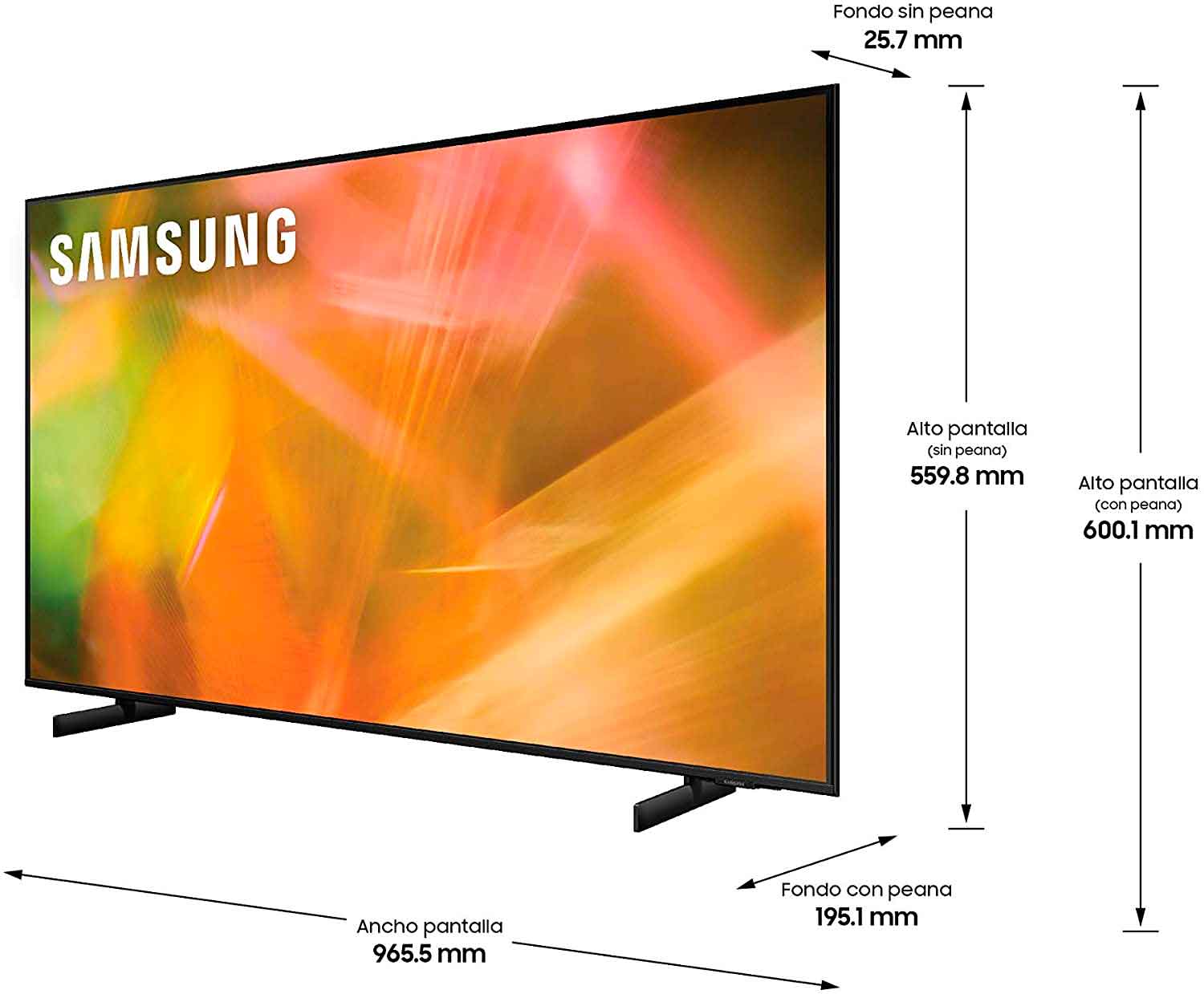 Pantalla Samsung 43 Pulgadas UHD 4K Smart TV a precio de socio