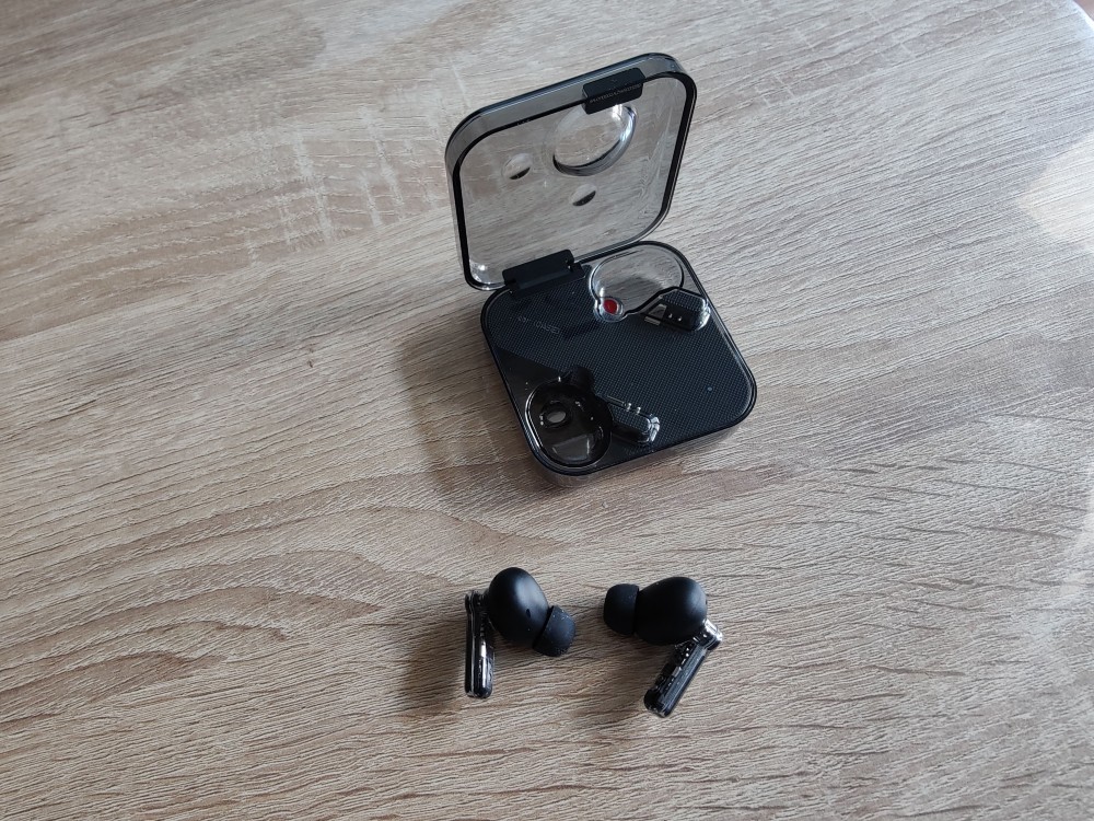 Nothing Ear (1) Auriculares Bluetooth con Cancelación Activa de Ruido  Negros