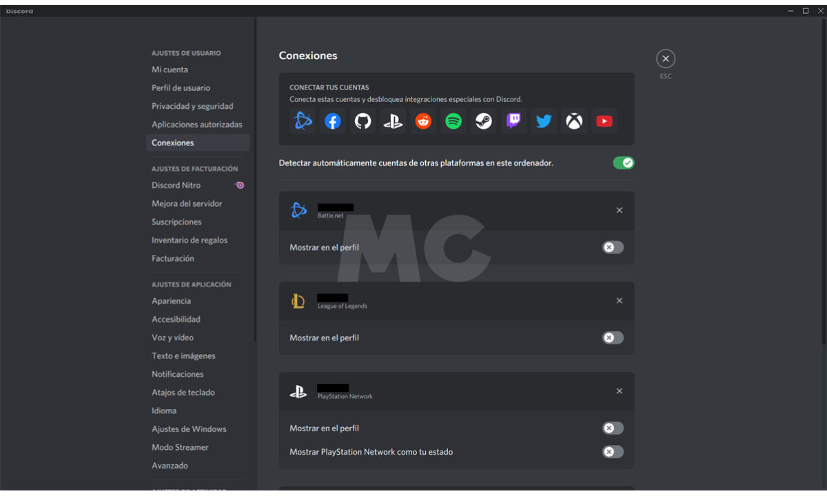 Cómo sincronizar PlayStation Network en Discord