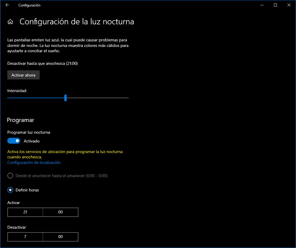 Cómo habilitar la luz nocturna en Windows 10 y 11
