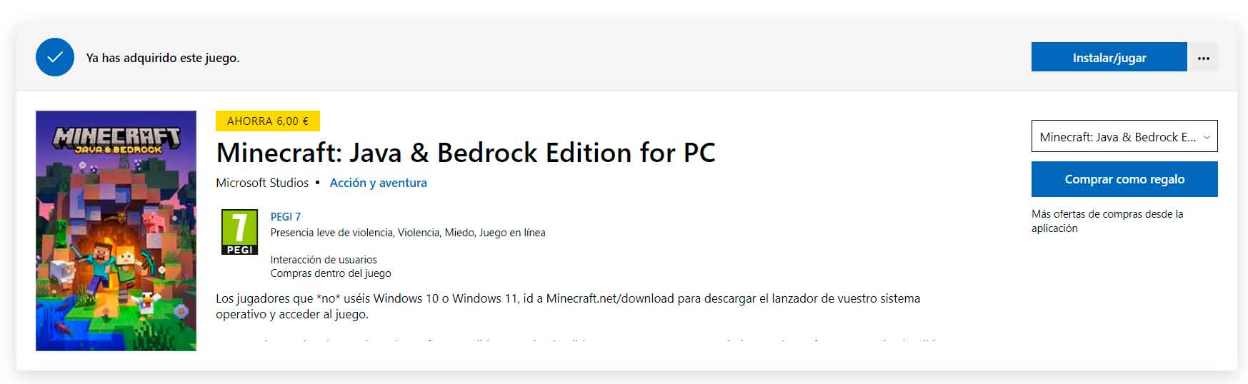 Mojang Regala Minecraft Java + Bedrock Edition GRATIS 