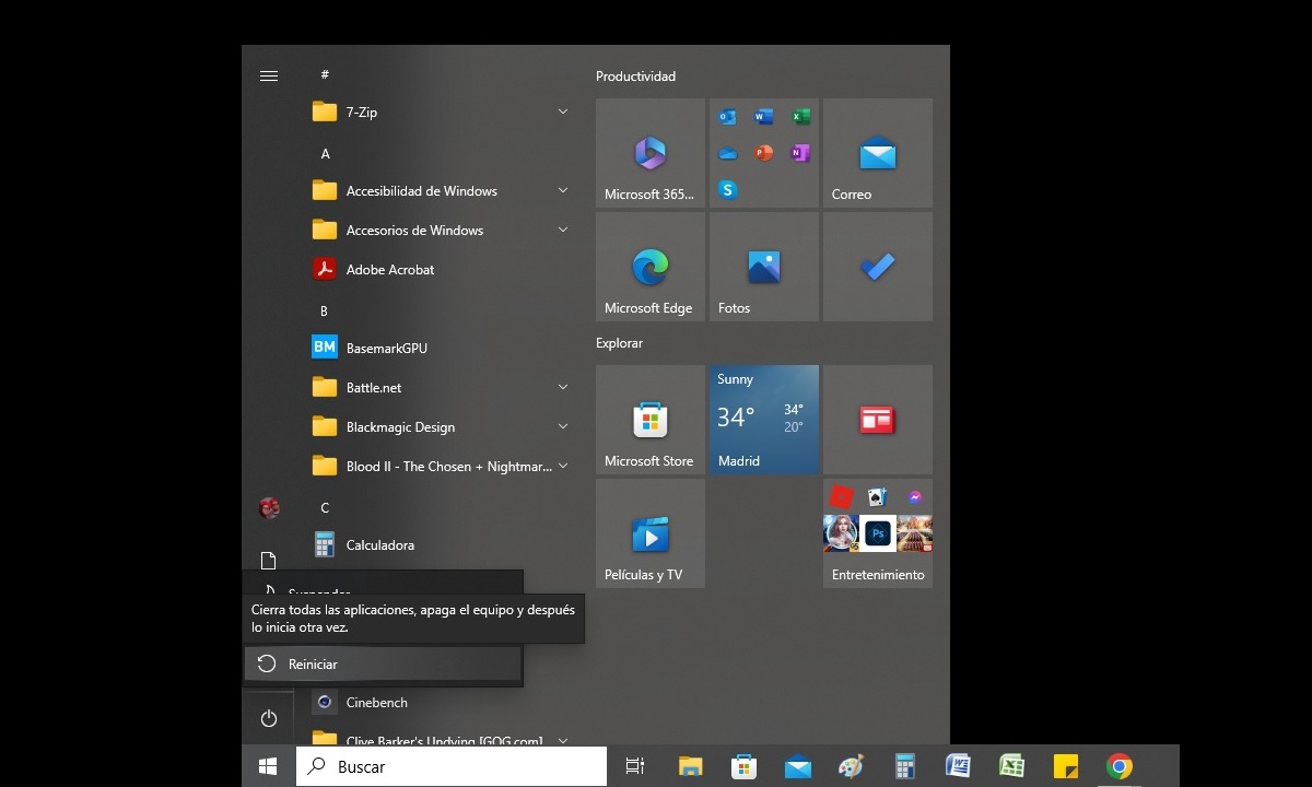 reiniciar Windows por que funciona