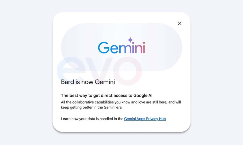 Google cambiará el nombre de Bard a Gemini