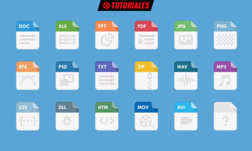 extensiones de archivos en Windows