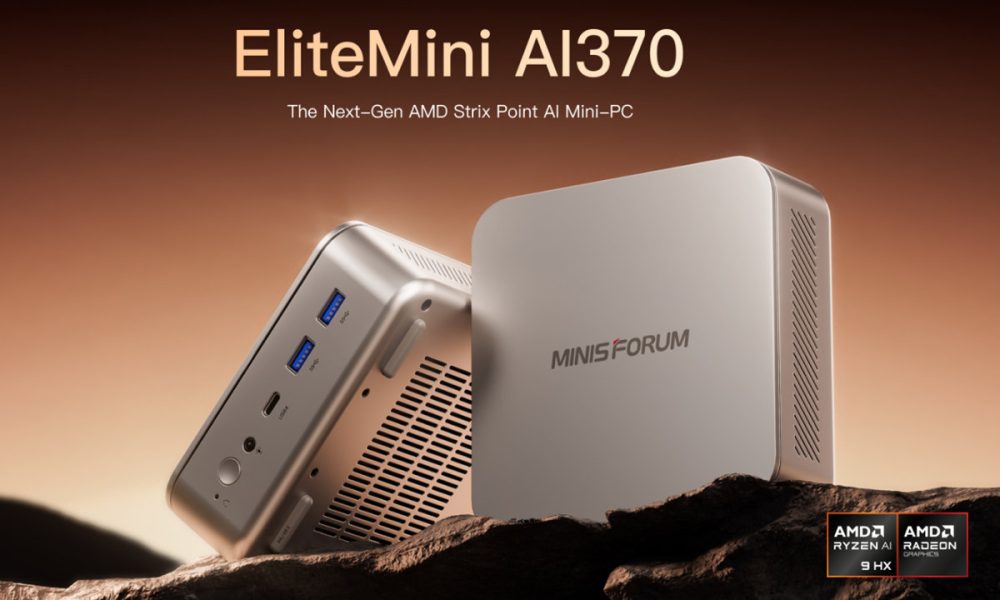 Minisforum estrena los AMD Ryzen AI en el EliteMini AI370