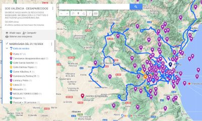 SOS Valencia, un mapa para la búsqueda de desaparecidos